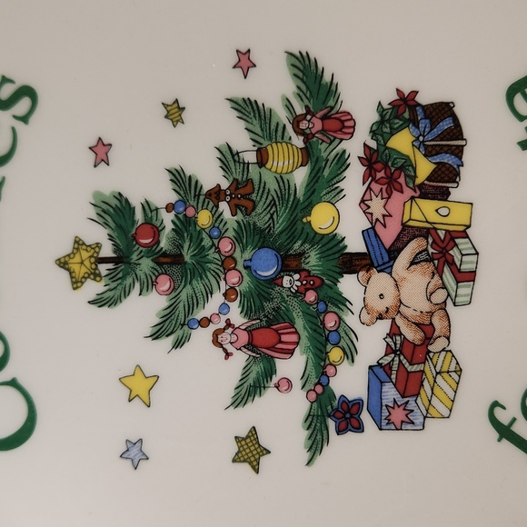 NIKKO Ceramics, Japanese China "Cookies For Santa" 8" Holiday Cookies Plate - Picture 10 of 16